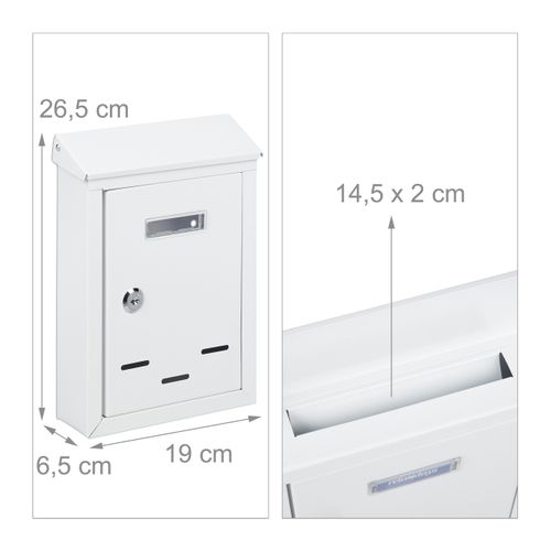 Boîte Aux Lettres Avec Plaque Nominale