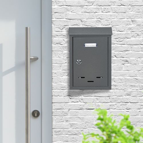 Boîte Aux Lettres Avec Plaque Nominale