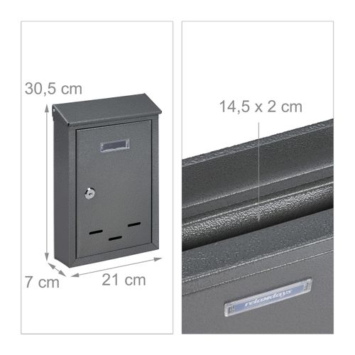 Boîte Aux Lettres Avec Plaque Nominale