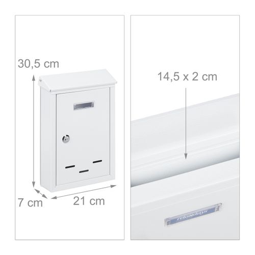 Boîte Aux Lettres Avec Plaque Nominale