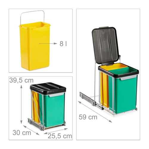 Poubelle Sous Évier Coulissante