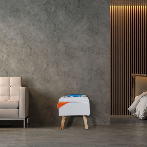 Tabouret Avec Rangement Cuir Artificiel