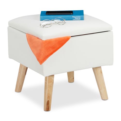 Tabouret Avec Rangement Cuir Artificiel