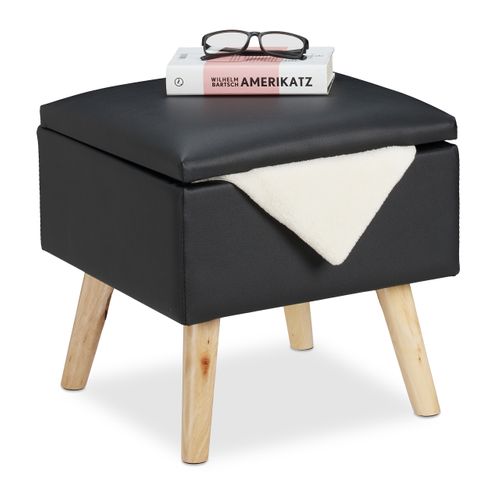 Tabouret Avec Rangement Cuir Artificiel