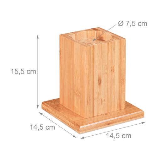 Lot De 4 Rehausseurs En Bambou