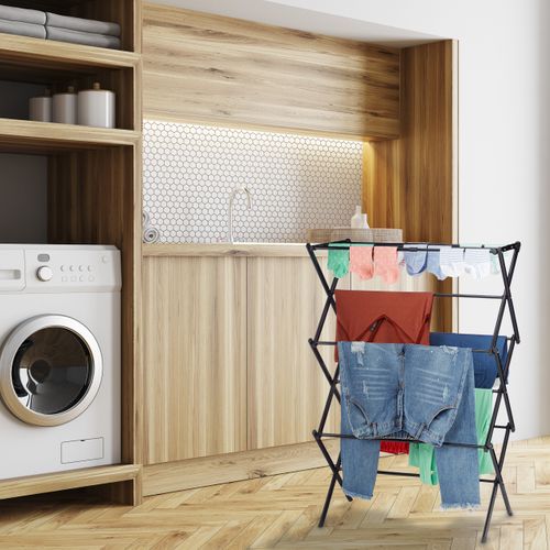 Séchoir à Linge Pliable Et Extensible