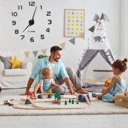 Horloge Murale Diy à Coller Chiffres 3d