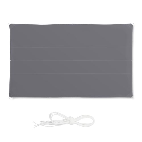 Voile D'ombrage Rectangle Gris