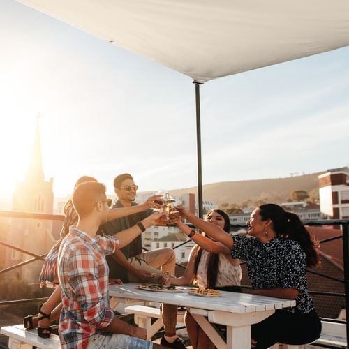 Voile D'ombrage Rectangle Beige