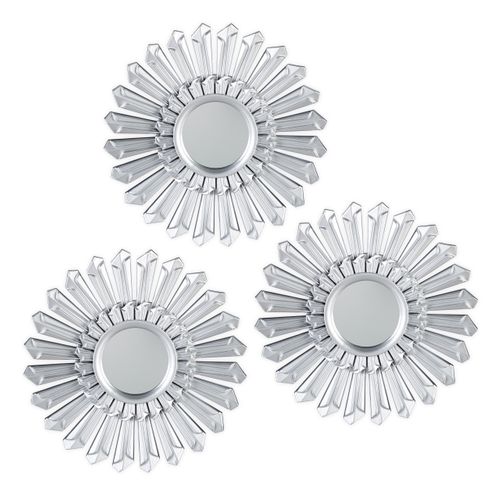 Lot De 3 Miroirs De Décoration Soleil