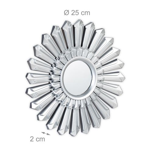 Lot De 3 Miroirs De Décoration Soleil