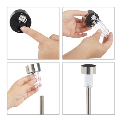 Lampes Solaires Sur Piquet LED Lot De 10