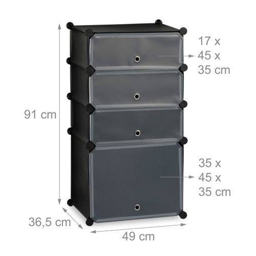 Meuble à Chaussures Avec 4 Casiers