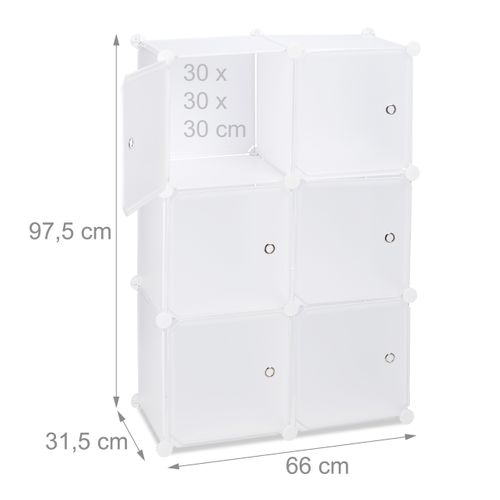 Système Étagère Avec 6 Portes