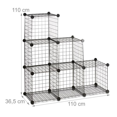 Système D'étagère 6 Compartiments Grille