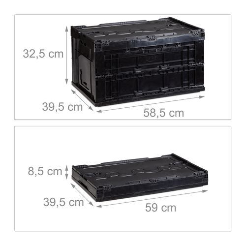 Boîte De Transport Pliable Couvercle