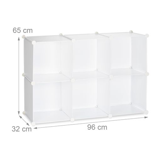 Étagère Rangement 6 Casiers