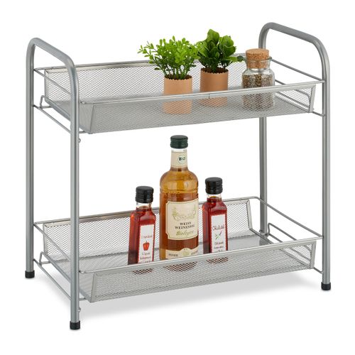 Rangement à Épices 2 Niveaux En Métal