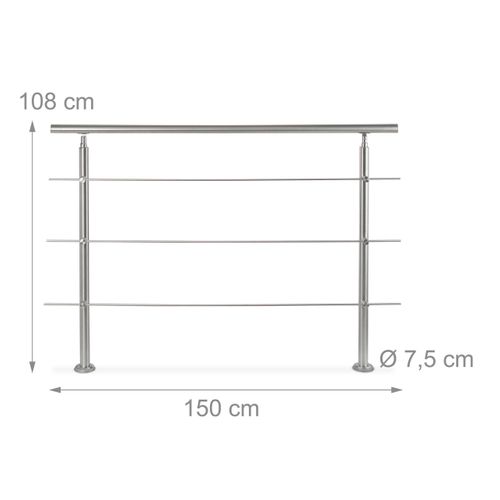 Rampe D'escalier En Inox Extérieur