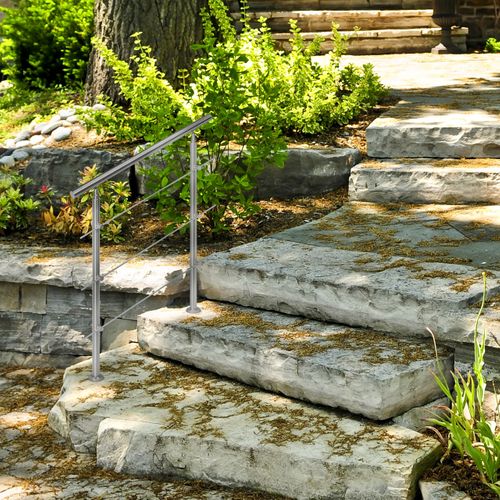 Rampe D'escalier En Inox Extérieur