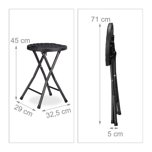Tabouret De Jardin Lot De 2 Bastian