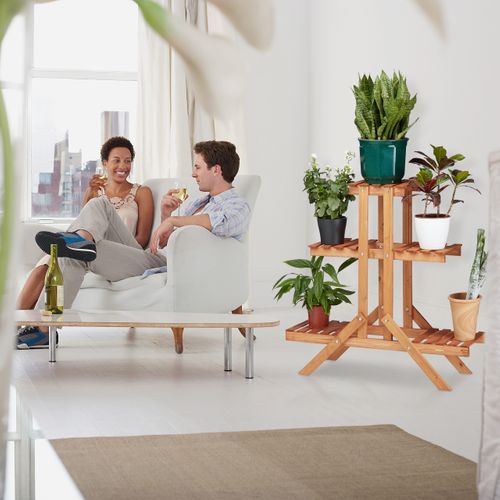 Etagère à Fleurs En Bois Escalier