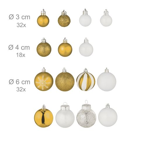 Boules De Noël En Lot De 101