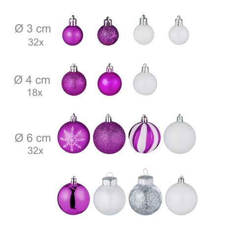 Boules De Noël En Lot De 101