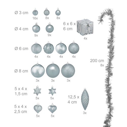 Boules De Noël En Lot De 110