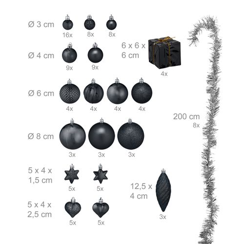 Boules De Noël En Lot De 110