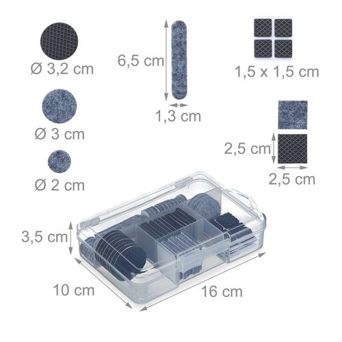 Lot De 136 Patins Pour Meuble