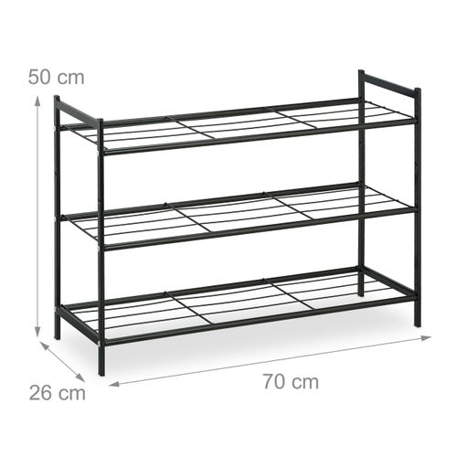 Étagère à Chaussures Empilable 3 Niveaux