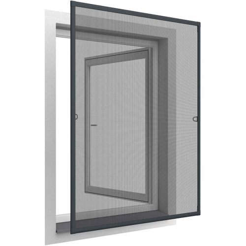 Moustiquaire Pour Fenêtre Avec Ressorts D'accrochage 100 X 120 Cm