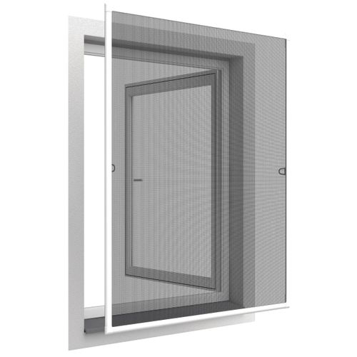 Moustiquaire Cadre Aluminium Sans Perçage 120 X 140 Cm Basic Plus