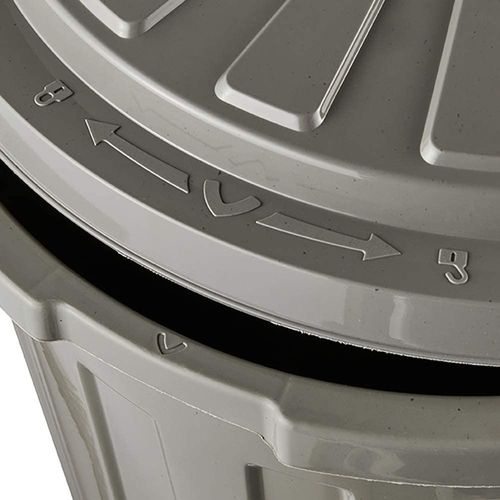 Poubelle Eco Multifonction Avec Couvercle Verrouillable, Grande, Plastique Solide (pp), 23l