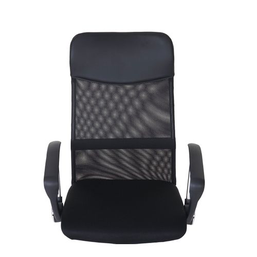 Fauteuil/siège De Bureau Oslo, Ergonomique, Simili-cuir/filet, Noir