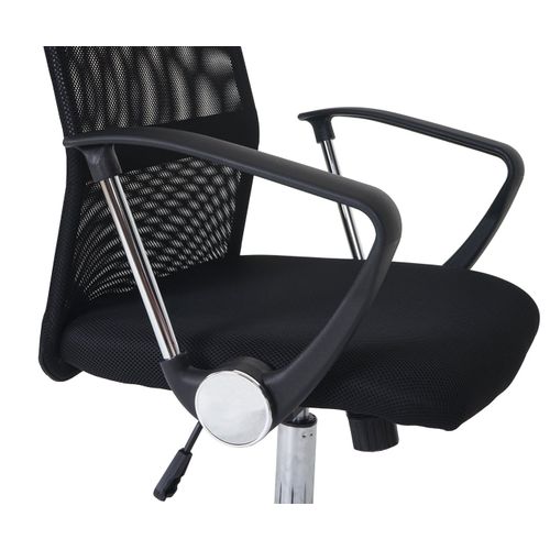 Fauteuil/siège De Bureau Oslo, Ergonomique, Simili-cuir/filet, Noir