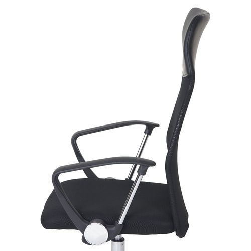 Fauteuil/siège De Bureau Oslo, Ergonomique, Simili-cuir/filet, Noir