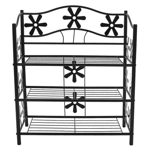 Range-chaussures, Métal, 3 Tablettes, H-70cm