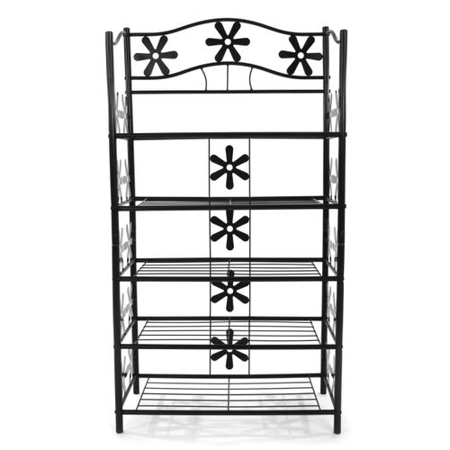 Range-chaussures, Métal, 5 Tablettes, H-112cm