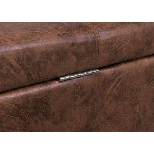 Banquette Kriens XXL, Coffre, Banc, Tissu, 180x45x45cm ~ Aspect Daim