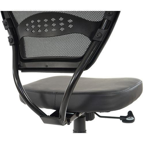 Fauteuil/chaise De Bureau Seattle, Charge 150kg, Similicuir ~ Noir, Sans Accoudoirs