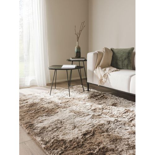 Tapis à Poils Longs Whisper Marron Clair 240x340 Cm
