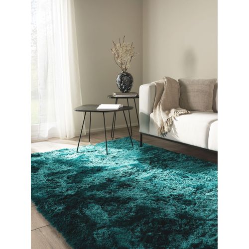 Tapis à Poils Longs Whisper Turquoise 200x290 Cm