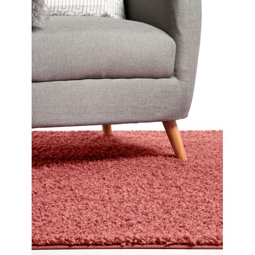 Tapis à Poils Longs Swirls Rose 120x170 Cm