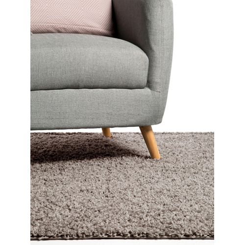 Tapis à Poils Longs Swirls Gris 80x150 Cm