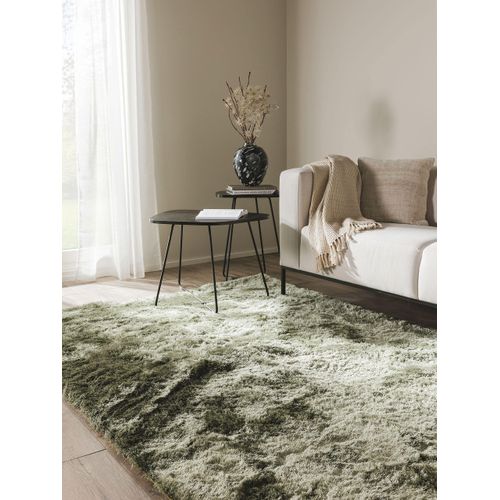 Tapis à Poils Longs Whisper Vert 160x230 Cm