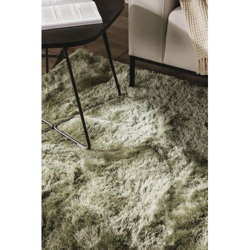 Tapis à Poils Longs Whisper Vert 160x230 Cm
