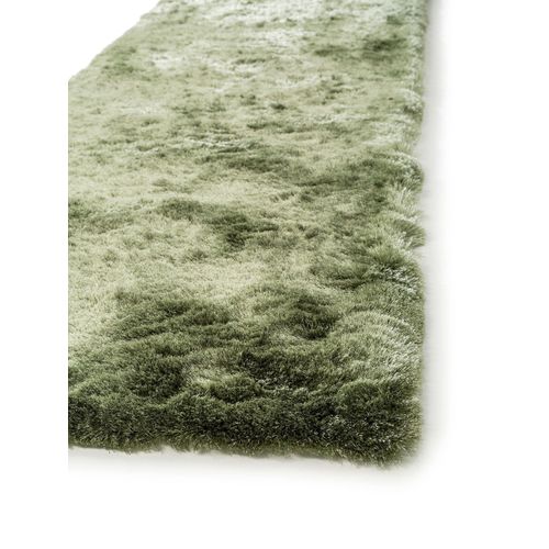 Tapis à Poils Longs Whisper Vert 80x300 Cm