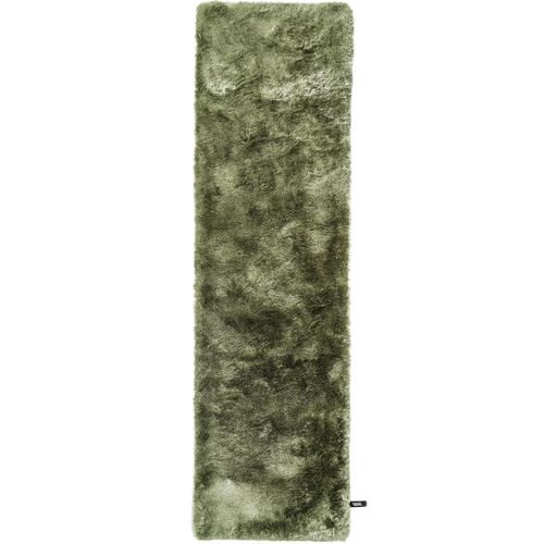 Tapis à Poils Longs Whisper Vert 80x300 Cm